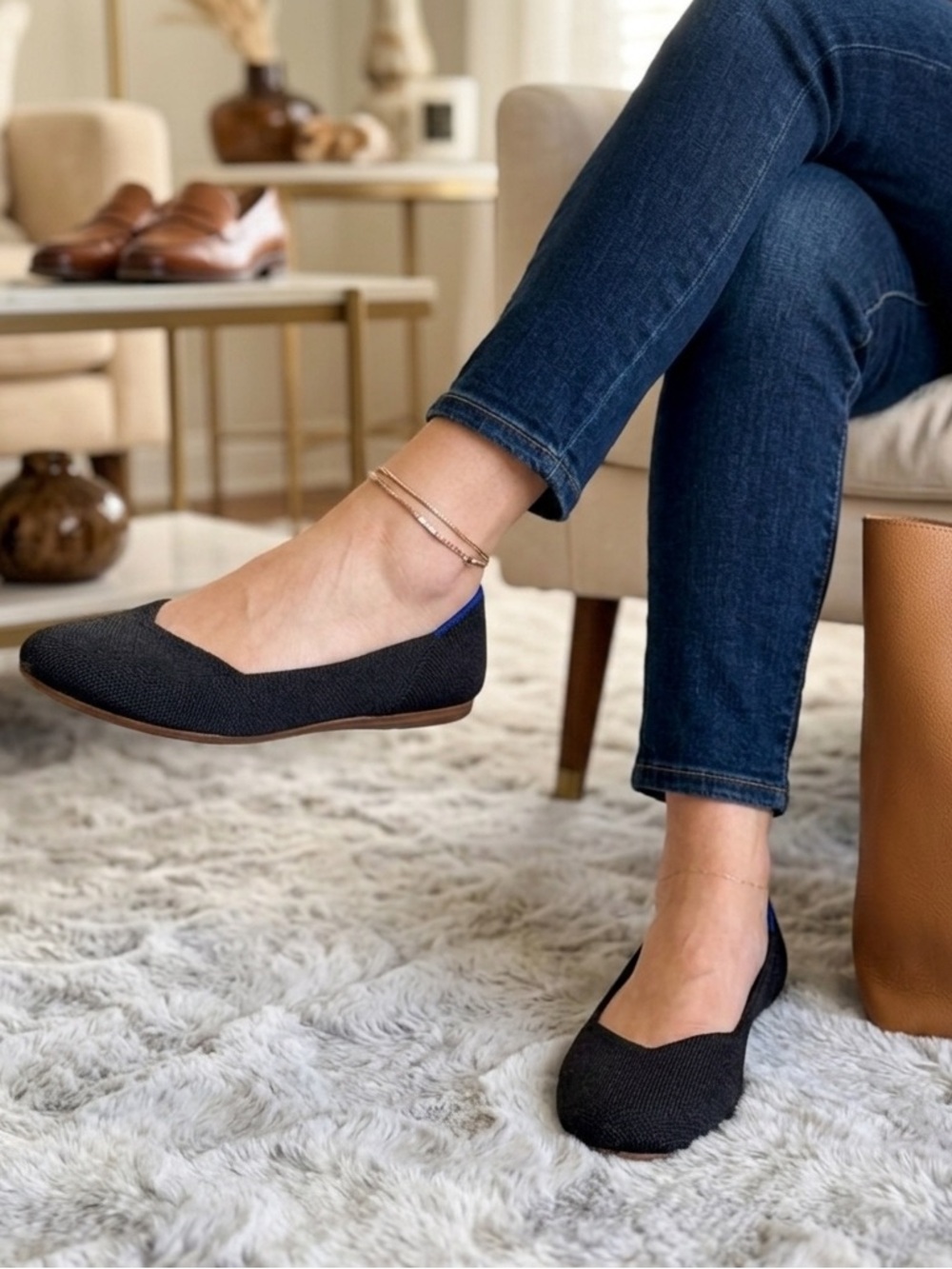 Rothy’s The Round Toe Flat - Solid Black - Size 6.5